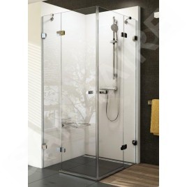 Ravak Brilliant - Cabine de douche, BSRV4 mm, chrome/verre clair 1UVAAA00Z1