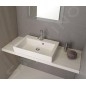 Sapho Orinoko - Lavabo 600x450 mm, marbre coulé, blanc OR060 Sapho Orinoko - Lavabo 600x450 mm, marbre coulé, blanc OR060