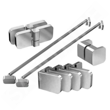 Ravak Brilliant - Kit de montage B SET pour BSDPS 120 R, chrome D01000A081