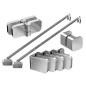 Ravak Brilliant - Kit de montage B SET pour BSDPS 120 R, chrome D01000A081