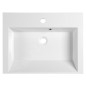 Sapho Orinoko - Lavabo 600x450 mm, marbre coulé, blanc OR060 Sapho Orinoko - Lavabo 600x450 mm, marbre coulé, blanc OR060