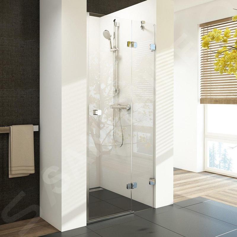 Ravak Brilliant - Porte de douche BSD2-80 R, 790-805 mm, droite, chromé/verre clair 0UP4AA00Z1