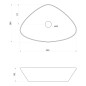 Sapho Teruel - Vasque à poser 600x40 mm, sans trop-plein, blanc BH7007 Sapho Teruel - Vasque à poser 600x40 mm, sans trop-plein, blanc BH7007
