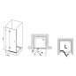 Ravak Brilliant - Porte de douche BSD2-80 R, 790-805 mm, droite, chromé/verre clair 0UP4AA00Z1
