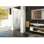 Ravak Brilliant - Porte de douche BSD2-80 R, 790-805 mm, droite, chromé/verre clair 0UP4AA00Z1
