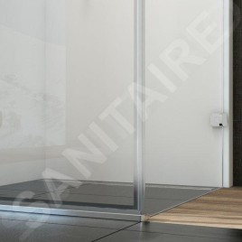 Ravak Brilliant - Porte de douche BSD2-80 R, 790-805 mm, droite, chromé/verre clair 0UP4AA00Z1