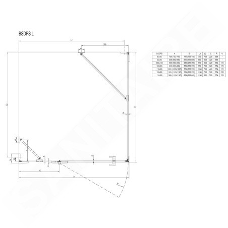 Ravak Brilliant - Cabine de douche BSDPS-80/80 R, 783-795x783-795 mm, chrome/verre clair 0UP44A00Z1