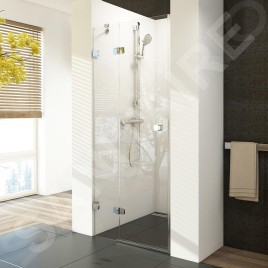 Ravak Brilliant - Porte de douche BSD2-90 L, 890-905 mm, gauche, chrome/verre clair 0UL7AA00Z1