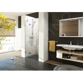 Ravak Brilliant - Porte de douche BSD2-90 R, en deux parties, 890-905 mm, droite, chromé/verre clair 0UP7AA00Z1