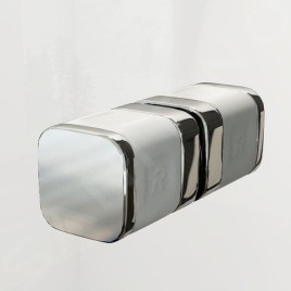 Ravak Brilliant - Porte de douche BSD2-90 R, en deux parties, 890-905 mm, droite, chromé/verre clair 0UP7AA00Z1