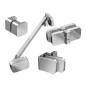 Ravak Brilliant - Kit d'installation B SET pour BSD2 100 L, chromé D01000A086