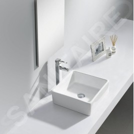 Sapho Ubega - Lavabo à poser 380x135x380 mm, blanc BH7006