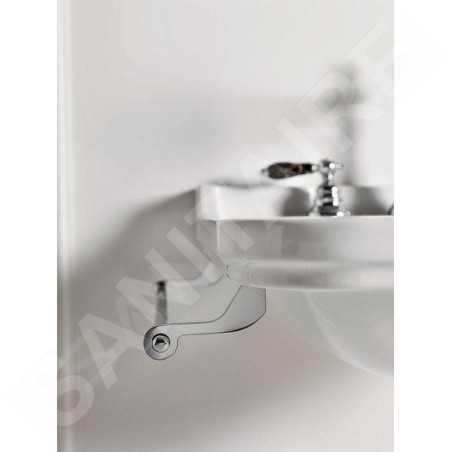 Sapho Kerasan Waldorf - Porte-serviettes pour lavabo, longueur 400 mm, chrome 740890