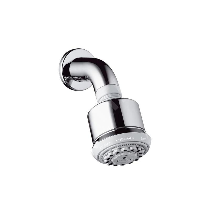 Hansgrohe Clubmaster - Douche de tête avec bras de douche 3jet, EcoSmart, chrome 26606000 Hansgrohe Clubmaster - Douche de tête avec bras de douche 3jet, EcoSmart, chrome 26606000