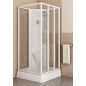 Ravak Supernova - Cabine de douche d'angle avec paroi fixe ASBP3, 905 x 905 mm - blanc, verre raisin (4 pièces) 83677112ZG Ravak Supernova - Cabine de douche d'angle avec paroi fixe ASBP3, 905 x 905 mm - blanc, verre raisin (4 pièces) 83677112ZG