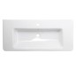 Sapho City - Lavabo 1013x182x460 mm, avec trop-plein, trou pour robinetterie, blanc KE100 Sapho City - Lavabo 1013x182x460 mm, avec trop-plein, trou pour robinetterie, blanc KE100