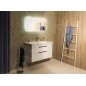 Sapho City - Lavabo 1013x182x460 mm, avec trop-plein, trou pour robinetterie, blanc KE100 Sapho City - Lavabo 1013x182x460 mm, avec trop-plein, trou pour robinetterie, blanc KE100
