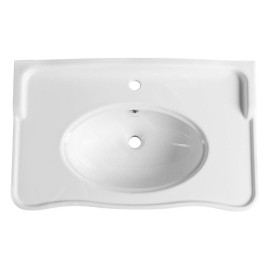 Sapho Antik - Lavabo, 800x495 mm, 1 trou pour robinetterie, blanc AN080