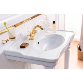 Sapho Antik - Lavabo, 800x495 mm, 1 trou pour robinetterie, blanc AN080