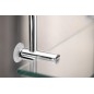 Sapho Circle - Etagère suspendue pour paroi de douche 400x180x128 mm, verre/chrome 1301-15