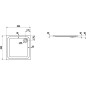 Laufen Solutions - Receveur de douche 800x800 mm, blanc H2115010000001