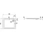 Laufen Solutions - Receveur de douche 900x750 mm, blanc H2115050000001