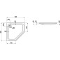 Laufen Solutions - Receveur de douche 900x900 mm, blanc H2145020000001