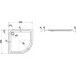 Laufen Solutions - Receveur de douche 1000x1000 mm, blanc H2135030000001