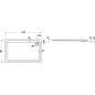 Laufen Solutions - Receveur de douche 1400x900 mm, blanc H2125080000001
