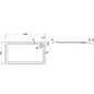 Laufen Solutions - Receveur de douche 1600 x 900 mm, blanc H2145080000001 Laufen Solutions - Receveur de douche 1600 x 900 mm, blanc H2145080000001