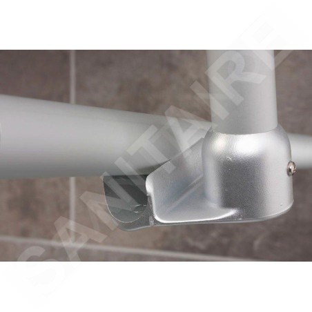 Sapho Ridder Accessoires - Support de barre de douche universel d’angle, blanc 596001