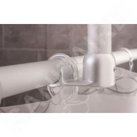 Sapho Ridder Accessoires - Support de barre de douche universel d’angle, blanc 596001