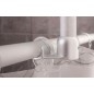 Sapho Ridder Accessoires - Support de barre de douche universel d’angle, blanc 596001