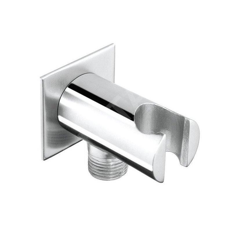 Sapho Douches - Coude mural avec support, chrome AQ615