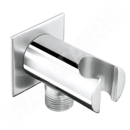 Sapho Douches - Coude mural avec support, chrome AQ615