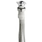 Sapho Manchons - Manchon carré pour douche sur le bord de la baignoire avec flexible, chrome PD468 Sapho Manchons - Manchon carré pour douche sur le bord de la baignoire avec flexible, chrome PD468