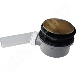 Sapho Kerasan Retro - Siphon de receveur de douche RETRO, diamètre 90 mm, bronze 905693