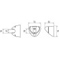 Ravak Douches - Support de douche 610.00, plastique X07P010 Ravak Douches - Support de douche 610.00, plastique X07P010