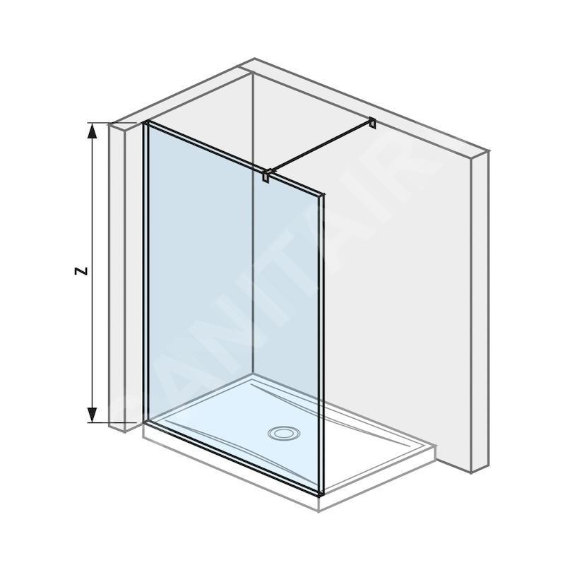 Jika Pure - Paroi latérale en verre, 1400x2000 mm, avec finition Jika Perla Glass H2674250026681 Jika Pure - Paroi latérale en verre, 1400x2000 mm, avec finition Jika Perla Glass H2674250026681