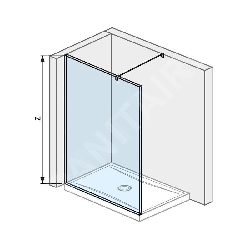 Jika Pure - Paroi latérale en verre, 1200x2000 mm, avec finition Jika Perla Glass H2674230026681 Jika Pure - Paroi latérale en verre, 1200x2000 mm, avec finition Jika Perla Glass H2674230026681