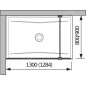 Jika Pure - Paroi latérale en verre, 1300x2000 mm, avec finition Jika Perla Glass H2674240026681 Jika Pure - Paroi latérale en verre, 1300x2000 mm, avec finition Jika Perla Glass H2674240026681