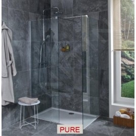 Jika Pure - Walk In d’angle, 2 parois 684x2000 mm et 784x2000 mm, avec finition Jika Perla Glass H2684230026681