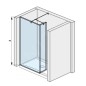 Jika Pure - Paroi latérale en verre, avec verre court, 795x200x2000 mm, avec finition Jika Perla Glass H2684220026681 Jika Pure - Paroi latérale en verre, avec verre court, 795x200x2000 mm, avec finition Jika Perla Glass H2684220026681
