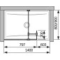 Jika Pure - Paroi latérale en verre, avec verre court, 795x200x2000 mm, avec finition Jika Perla Glass H2684220026681 Jika Pure - Paroi latérale en verre, avec verre court, 795x200x2000 mm, avec finition Jika Perla Glass H2684220026681