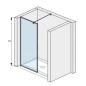 Jika Pure - Paroi de douche 700 mm, Jika Perla Glass, verre transparent H2674290026681