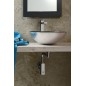 Sapho Beauty - Vasque à poser, diamètre 420 mm, verre, gris foncé/argente 2501-20 Sapho Beauty - Vasque à poser, diamètre 420 mm, verre, gris foncé/argente 2501-20