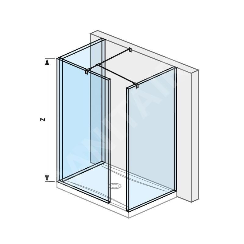Jika Pure - Paroi de douche Walk in L, 794x900 mm, avec finition Jika Perla Glass H2694200026681 Jika Pure - Paroi de douche Walk in L, 794x900 mm, avec finition Jika Perla Glass H2694200026681