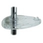 Jika Mio - Porte-savon pour barre de douche, transparent/blanc H3962700000001