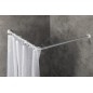 Aqualine Accessoires - Barre de suspension d'angle 900x900 mm, blanc AC9090