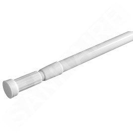 Aqualine Accessoires - Barre d'écartement télescopique 70-120 cm, aluminium, blanc TC120